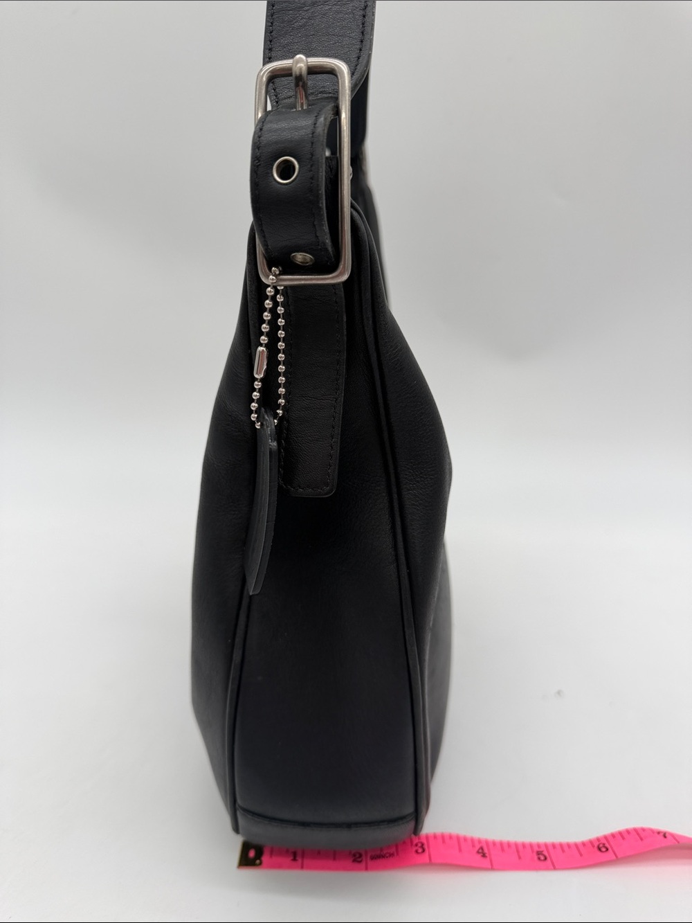 Vintage Coach Legacy West Zoe Crescent Hobo Bag Purse Leather Black 9342 - Picture 3 of 15